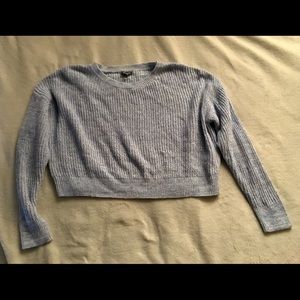 Blue Cropped Sweater